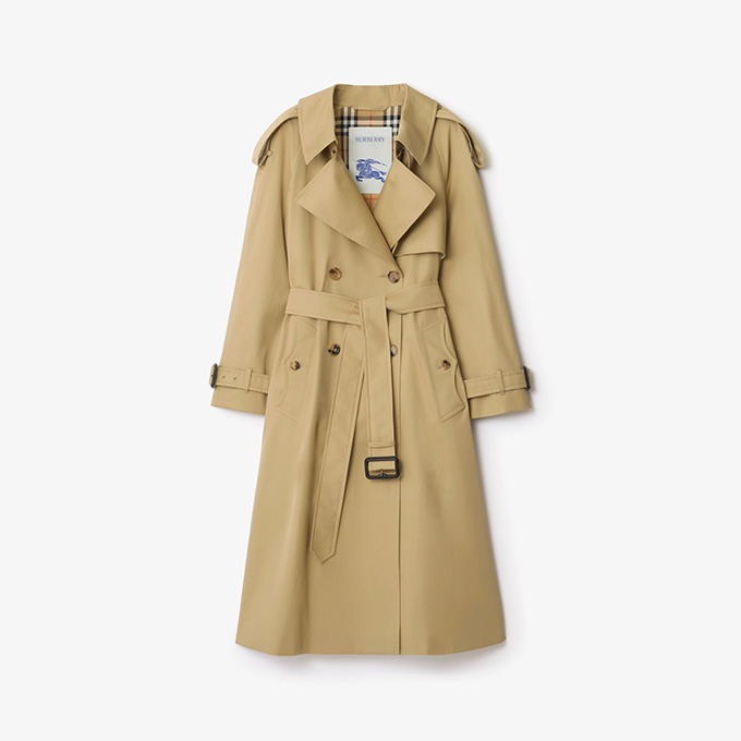 burberry fitzrovia long lightweight gabardine trench coat